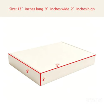 Cream White Shipping Packaging Boxes E-Commerce Packing 20Pcs13×9×2 Inch - color: Cream White