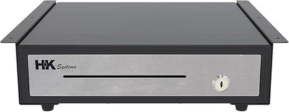 HK SYSTEMS Universal Under Counter Mounting Metal Bracket for 13",16",18" Cash Drawer, Black Color - size: 5. UNDER MOUNTING BRACKET