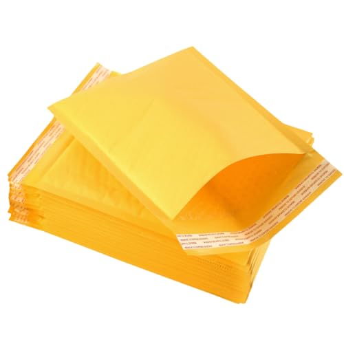 Kraft Bubble Mailers 6x8 Inch 12 Pack (Yellow) - size: 6x8 Inch