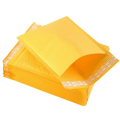 Kraft Bubble Mailers 6x8 Inch 12 Pack (Yellow) - size: 6x8 Inch