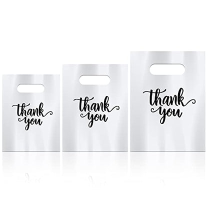 Eersida 200 Pcs Thank You Bags for Small Business, White - color: White