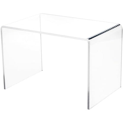 Plymor Clear Acrylic Small Rectangular Display Riser, 7" X 10.5" X 7" (1/4 inch Thick) - size: 7" x 10.5" x 7"