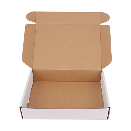 zmybcpack 30 Pack 11x8.75x2 Inch White Corrugated Cardboard Shipping Box
