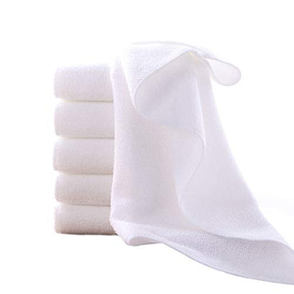 CARTMAN 16x24 Inch 12 Pack 350GSM Microfiber Cleaning Cloths, White