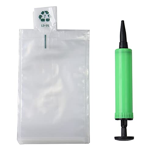 Clear Plastic Inflatable Bag with Free Pump Cushion Air Packaging Bag Inflatable Packaging Air Inflatable Cushion Blocking Bag Inflatable Protector Bag 4x6 Inches 50 Pieces. - size: 4x6 Inches