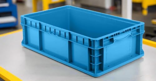 Hudson Exchange 24 x 15 x 7.5" Straight Wall Handled Storage Container Tote, Blue - color: Blue, size: 1 Pack