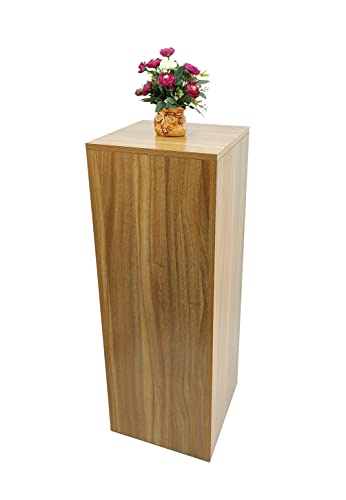 FixtureDisplays® 42" Tall Cube Pedestal Table Display Glorifier Riser Flower Sculputure Lamp Stand Easy Assembly Required 15920 - size: 15" L X 15" W X 42" H