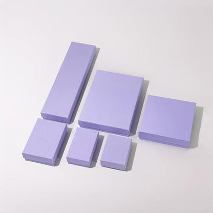 TheDisplayGuys 25 Cardboard Gift Jewelry Boxes w/Paddings #53-5.4x3.9x1 - color: Light Lavender