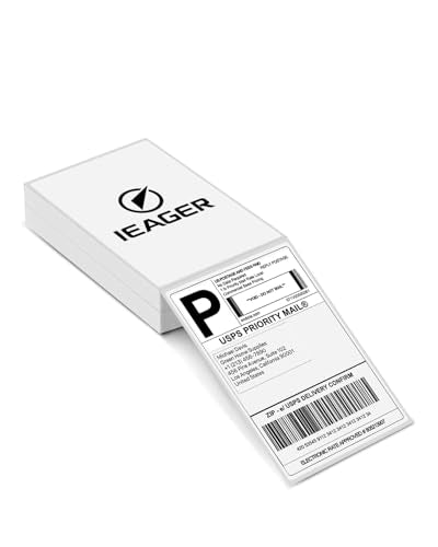 iEager 4x6 Thermal Labels, Commercial Grade Label, 180 Labels/Pack