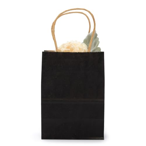 ClearBags Paper Merchandise Handle Bags (Black, 4 3/4 x 2 15/16 x 6 1/2) - color: Black, size: 4 3/4 x 2 15/16 x 6 1/2