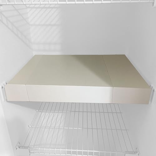 Wooden Shelf Covers for 16-Inch Deep Wire Racks, 1, White, 36"W x 16"D - color: White