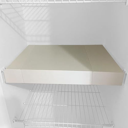 Wooden Shelf Covers for 16-Inch Deep Wire Racks, 1, White, 36"W x 16"D - color: White