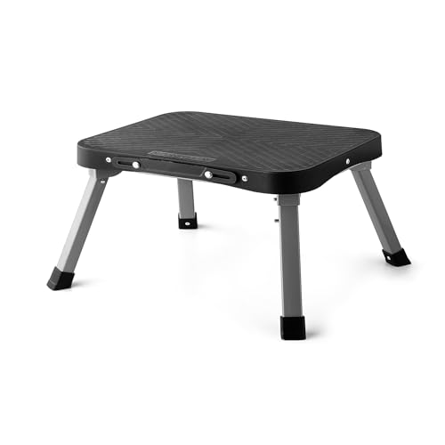 9" Folding Step Stool, Non-Slip 16x12 Large Platform, No Assembly - size: 9 inch