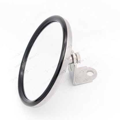 5 Inch Convex Round Mirror Blind Spot For Isuzu NPR NPR-HD NQR NRR FSR FVR FRR Truck Bus Atv Utv Adjustable Bracket - color: 1 Pcs
