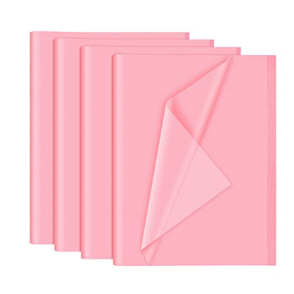 NEBURORA 120 Sheets Pink Tissue Paper Wedding Gift Wrap Paper - color: Pink