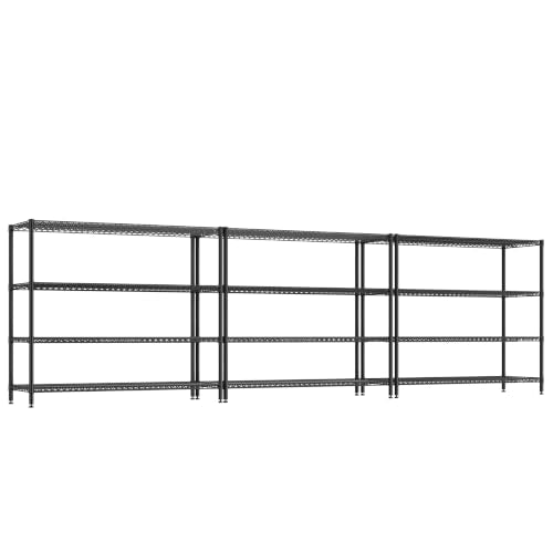 REIBII Storage Shelves, 2560LBS Heavy Duty&Adjustable Height for Garage - size: 3 SET-55.5" W X 18''D X 55.5" H