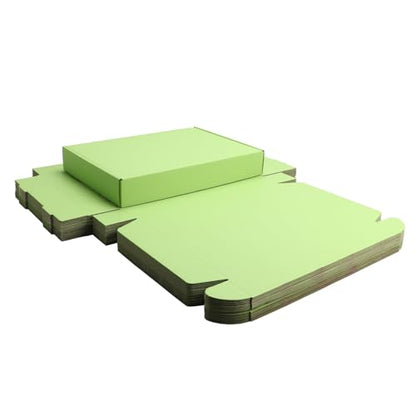 Green Tea Shipping Packaging Box Wrap E-Commerce Packing 20Pcs13×9×2Inch - color: Green Tea