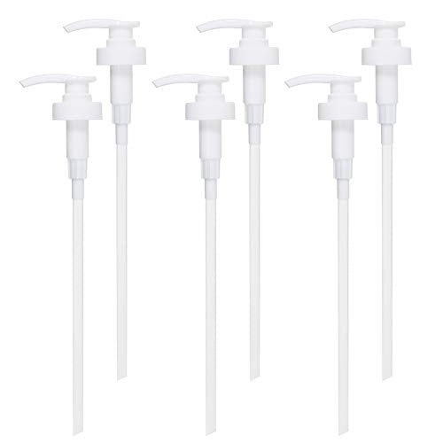 Gallon Pump Dispenser, Fits Most 1 Gallon Jugs and Containers 38/400 Pump Lid Top Replacement for Sanitizer, Lotion, Shampoo, Conditioner (6 Pack) - color: 6 Pack