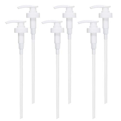 Gallon Pump Dispenser, Fits Most 1 Gallon Jugs and Containers 38/400 Pump Lid Top Replacement for Sanitizer, Lotion, Shampoo, Conditioner (6 Pack) - color: 6 Pack