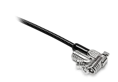 Kensington T-Bar Standard Keyed Lock Slot for Laptops, Durable 6’ Carbon Steel Cable Computer Lock, K65035AM
