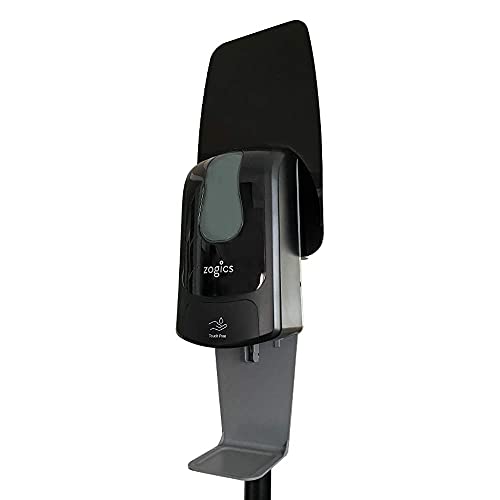 Zogics Touch-Free Gel Hand Sanitizer Dispenser, Floor Stand, Black - color: Black, style: Floor Stand, Black