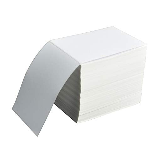 FungLam 4x6 Thermal Labels Fanfold, 1000 Direct Thermal Shipping Labels - size: 4" x 6" - 1000 Labels