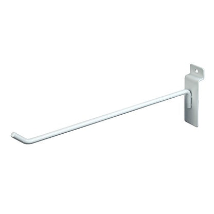 Econoco Slatwall Deluxe Hooks, 96 Pack, White, 10in - color: White, size: 10" Length
