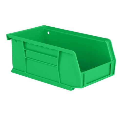HE HUDSON EXCHANGE 7.5" x 4" x 3" (12 Pack) Plastic Stackable Storage Bin, Green - color: Green, size: 12 Pack