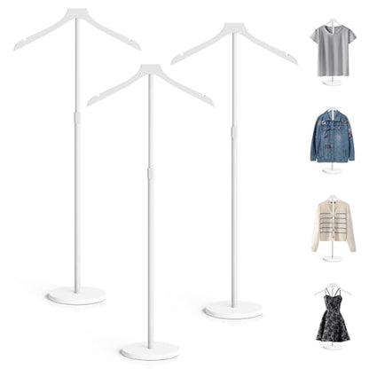 OLV 3 Pack Mannequin Torso, Adjustable Shirt Display Stand 30-41 Inch White - color: White, size: 3 Pack
