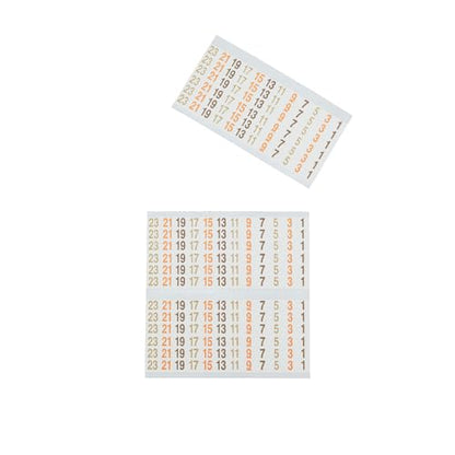 Klein Tools 56252 Wire Marker Book, 277/480V 3 Phase 1-48 - size: 1 Count (Pack of 1), style: 277/480V
