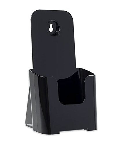SOURCE ONE Tri Fold Brochure Holder 4X9 (48 Pack, Black) - color: Black, size: 48 Pack