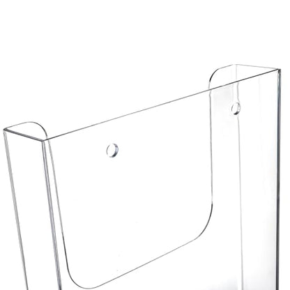 3 Pack Acrylic Brochure Holder, 8.5 x 11 Inch Brochure Holder Wall Mount, Clear Literature Organizer Pamphlet Flyer Display Plastic Magazine Holders for Wall