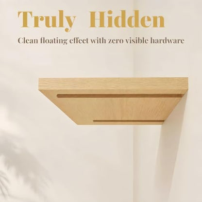 6pcs Floating Shelf Bracket Heavy Duty,Hidden Shelf Brackets Wall Mount,Floating Shelf Hardware Kit with Jig (8 inch-6pcs) - size: 8 inch-6pcs