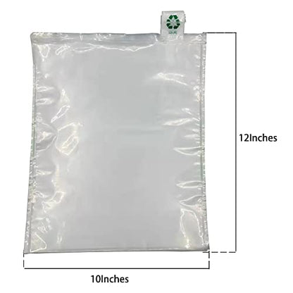 Miupoo Packaging Air Bags,Clear Plastic Inflatable Air Packaging Protector Bag with Free Pump Cushion,Air Inflatable Cushion Blocking Packaging Bag,10x12 Inches,50 Pieces - size: 10x12 Inches