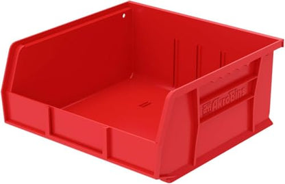 Akro-Mils 30235 AkroBins Plastic Storage Bins, 11"x11"x5", Red, 6-Pack - color: Red