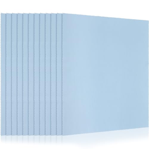 Frienda 12 Pack Large Glass Cleaning Cloth, Blue - color: Blue
