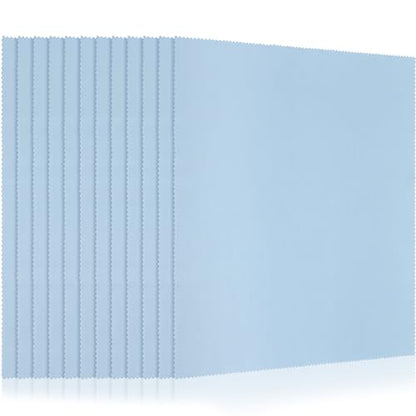 Frienda 12 Pack Large Glass Cleaning Cloth, Blue - color: Blue