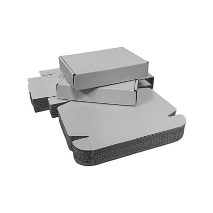 50 Pack 8.5x5.1x1.6 in Gray Shipping Boxes - color: Gray, size: 8.5x5.1x1.6 in