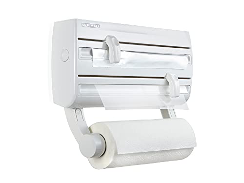 Parat F2 Wall Mounted Kitchen Roll Holder, White Cling Film & Paper Towels - color: White