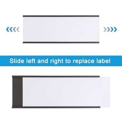 C Channel Magnetic Labels Holders, 30 Pack 3'' x 8'' for Metal Racks - size: 3 x 8 Inch