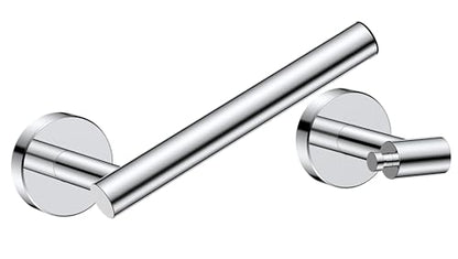 FORIOUS Commercial Toilet Paper Holder Wall Mount Bathroom Tissue Holder - color: Chrome