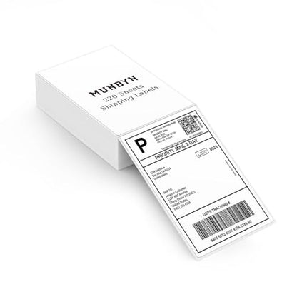 MUNBYN 4x6 Thermal Printer Labels, Commercial Grade, 220 Sheets/Stack - color: White, size: 4x6*220