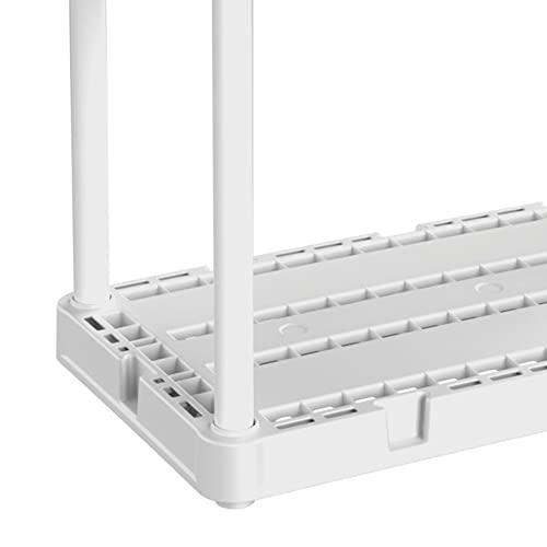 Gracious Living Knect-A-Shelf 3 Shelf Solid Light Duty Storage Unit, White - color: 3 Shelf - White, size: 1 Pack