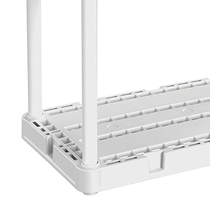 Gracious Living Knect-A-Shelf 3 Shelf Solid Light Duty Storage Unit, White - color: 3 Shelf - White, size: 1 Pack