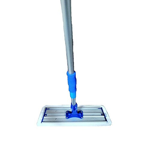 Real Clean 16 inch Commercial Professional Microfiber Mop Kit with Two Microfiber Mop Pads for All Surfaces