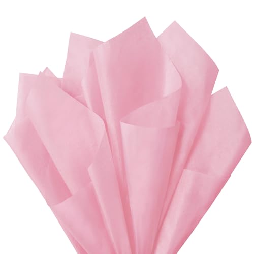 120 Sheets 14 x 20 Inch Pink Tissue Paper for Gift Bag Wrapping - color: Pink