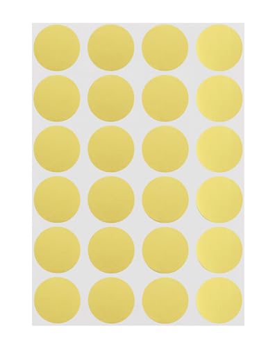 ChromaLabel Metallic Gold Dot Stickers, 3/4 Inch, 1008/Pack - color: Gold