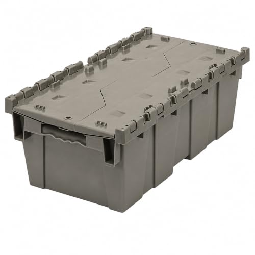 Storage Bins with Lids Heavy Duty Stackable Storage Box - size: 20" x 12" x 7"