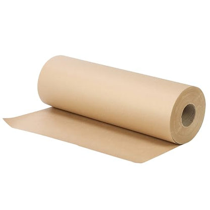 The Boxery 24 inch x 460 feet Brown Kraft Paper Roll, 70 lb Thickness Packing Paper for Shipping, Moving, Void Fill, Gift Wrapping, Arts & Crafts & Bulletin Boards, Made in the USA - size: 24"x 460'- 70lb