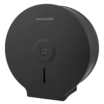 Commercial Jumbo Toilet Paper Dispenser, Wall Mount Stainless Steel - color: Black